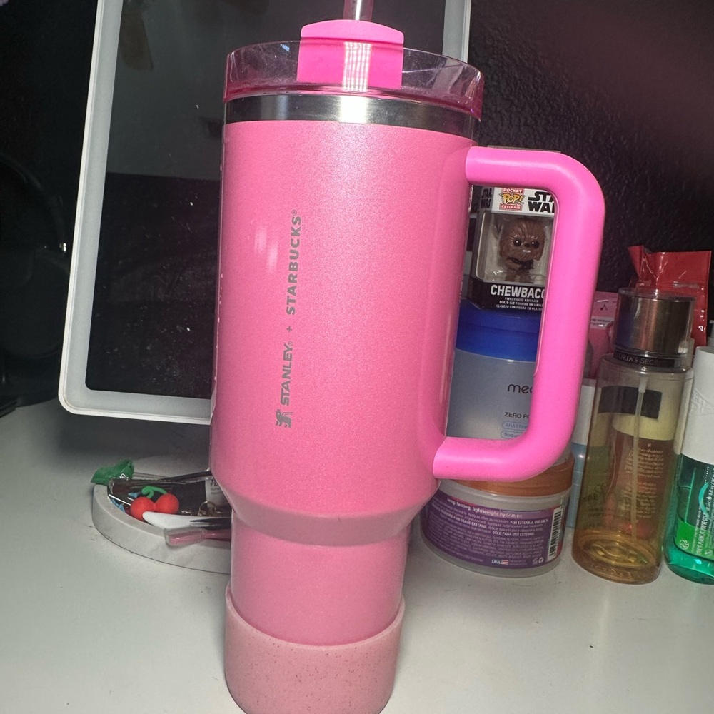Stanley Pink Tumbler with Handle